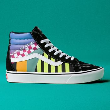 Damske Kotnikove Tenisky Vans Mash Up ComfyCush SK8-Hi Reissue Siva Viacfarebný/Čierne/Biele VA10PKGJB